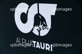 AlphaTauri logo. 19.02.2020. Formula One Testing, Day One, Barcelona, Spain. Wednesday.