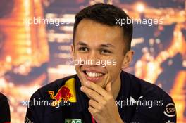 Alexander Albon (THA) Red Bull Racing in the FIA Press Conference. 19.02.2020. Formula One Testing, Day One, Barcelona, Spain. Wednesday.