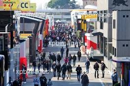 Paddock atmosphere. 19.02.2020. Formula One Testing, Day One, Barcelona, Spain. Wednesday.