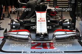 Kevin Magnussen (DEN) Haas VF-20 - front wing detail. 19.02.2020. Formula One Testing, Day One, Barcelona, Spain. Wednesday.