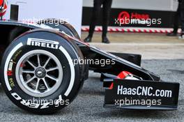 Haas VF-20 front wing detail. 19.02.2020. Formula One Testing, Day One, Barcelona, Spain. Wednesday.