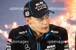 George Russell (GBR) Williams Racing in the FIA Press Conference. 19.02.2020. Formula One Testing, Day One, Barcelona, Spain. Wednesday.