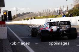 George Russell (GBR) Williams Racing FW43. 19.02.2020. Formula One Testing, Day One, Barcelona, Spain. Wednesday.