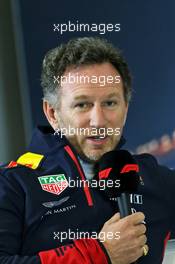Christian Horner (GBR) Red Bull Racing Team Principal in the FIA Press Conference. 28.02.2020. Formula One Testing, Day Three, Barcelona, Spain. Friday.