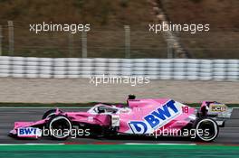 Lance Stroll (CDN) Racing Point F1 Team RP20. 27.02.2020. Formula One Testing, Day Two, Barcelona, Spain. Thursday.