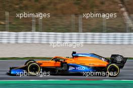 Lando Norris (GBR) McLaren MCL35. 27.02.2020. Formula One Testing, Day Two, Barcelona, Spain. Thursday.