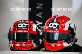 The helmets of Pierre Gasly (FRA) AlphaTauri. 27.02.2020. Formula One Testing, Day Two, Barcelona, Spain. Thursday.