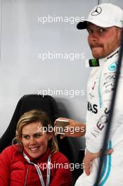 Valtteri Bottas (FIN) Mercedes AMG F1 with his girlfriend Tiffany Cromwell (AUS) Professional Cyclist. 27.02.2020. Formula One Testing, Day Two, Barcelona, Spain. Thursday.