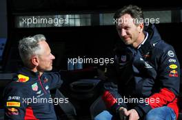 (L to R): Jonathan Wheatley (GBR) Red Bull Racing Team Manager with Christian Horner (GBR) Red Bull Racing Team Principal. 27.02.2020. Formula One Testing, Day Two, Barcelona, Spain. Thursday.