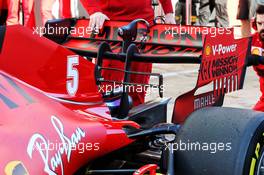 Sebastian Vettel (GER) Ferrari SF1000 rear wing. 26.02.2020. Formula One Testing, Day One, Barcelona, Spain. Wednesday.