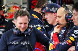 Christian Horner (GBR) Red Bull Racing Team Principal with Max Verstappen (NLD) Red Bull Racing. 26.02.2020. Formula One Testing, Day One, Barcelona, Spain. Wednesday.