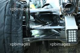 Mercedes rear suspension. 26.02.2020. Formula One Testing, Day One, Barcelona, Spain. Wednesday.