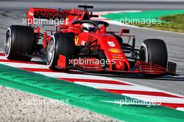 Sebastian Vettel (GER) Ferrari SF1000. 26.02.2020. Formula One Testing, Day One, Barcelona, Spain. Wednesday.