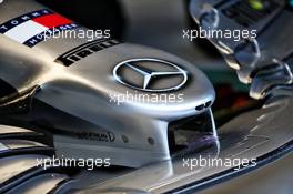 Mercedes AMG F1 W11 nosecone detail. 26.02.2020. Formula One Testing, Day One, Barcelona, Spain. Wednesday.