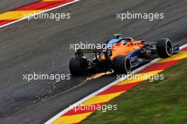 Lando Norris (GBR) McLaren MCL35. 28.08.2020. Formula 1 World Championship, Rd 7, Belgian Grand Prix, Spa Francorchamps, Belgium, Practice Day.