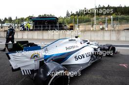 Nicholas Latifi (CDN) Williams Racing FW43 leaves the pits. 28.08.2020. Formula 1 World Championship, Rd 7, Belgian Grand Prix, Spa Francorchamps, Belgium, Practice Day.