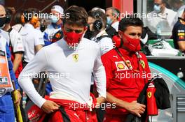 Charles Leclerc (MON) Ferrari on the grid. 30.08.2020. Formula 1 World Championship, Rd 7, Belgian Grand Prix, Spa Francorchamps, Belgium, Race Day.