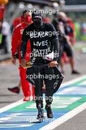 Lewis Hamilton (GBR) Mercedes AMG F1 on the grid. 30.08.2020. Formula 1 World Championship, Rd 7, Belgian Grand Prix, Spa Francorchamps, Belgium, Race Day.