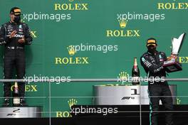 Valtteri Bottas (FIN), Mercedes AMG F1 and Lewis Hamilton (GBR), Mercedes AMG F1   30.08.2020. Formula 1 World Championship, Rd 7, Belgian Grand Prix, Spa Francorchamps, Belgium, Race Day.
