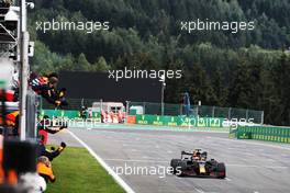 Max Verstappen (NLD) Red Bull Racing RB16 at the end of the race. 30.08.2020. Formula 1 World Championship, Rd 7, Belgian Grand Prix, Spa Francorchamps, Belgium, Race Day.