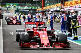Sebastian Vettel (GER) Ferrari SF1000 at the end of the race. 30.08.2020. Formula 1 World Championship, Rd 7, Belgian Grand Prix, Spa Francorchamps, Belgium, Race Day.