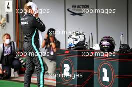 Valtteri Bottas (FIN) Mercedes AMG F1 in parc ferme. 30.08.2020. Formula 1 World Championship, Rd 7, Belgian Grand Prix, Spa Francorchamps, Belgium, Race Day.