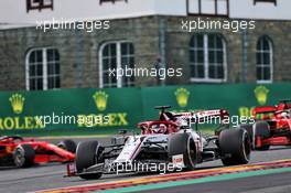 Kimi Raikkonen (FIN) Alfa Romeo Racing C39. 30.08.2020. Formula 1 World Championship, Rd 7, Belgian Grand Prix, Spa Francorchamps, Belgium, Race Day.