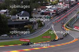 Lewis Hamilton (GBR) Mercedes AMG F1 W11 leads at the start of the race. 30.08.2020. Formula 1 World Championship, Rd 7, Belgian Grand Prix, Spa Francorchamps, Belgium, Race Day.