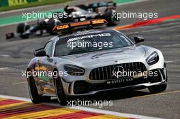 Lewis Hamilton (GBR) Mercedes AMG F1 W11 leads behind the FIA Safety Car. 30.08.2020. Formula 1 World Championship, Rd 7, Belgian Grand Prix, Spa Francorchamps, Belgium, Race Day.