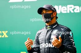 Lewis Hamilton (GBR) Mercedes AMG F1 in qualifying parc ferme. 29.08.2020. Formula 1 World Championship, Rd 7, Belgian Grand Prix, Spa Francorchamps, Belgium, Qualifying Day.