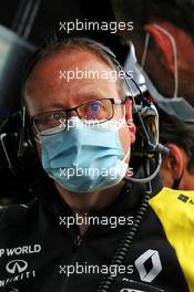 Mark Slade (GBR) Renault F1 Team Race Engineer. 29.08.2020. Formula 1 World Championship, Rd 7, Belgian Grand Prix, Spa Francorchamps, Belgium, Qualifying Day.