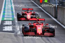 Charles Leclerc (MON) Ferrari SF1000 and Sebastian Vettel (GER) Ferrari SF1000. 29.08.2020. Formula 1 World Championship, Rd 7, Belgian Grand Prix, Spa Francorchamps, Belgium, Qualifying Day.