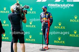Max Verstappen (NLD) Red Bull Racing in qualifying parc ferme. 29.08.2020. Formula 1 World Championship, Rd 7, Belgian Grand Prix, Spa Francorchamps, Belgium, Qualifying Day.
