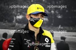 Esteban Ocon (FRA) Renault F1 Team in the FIA Press Conference. 27.08.2020. Formula 1 World Championship, Rd 7, Belgian Grand Prix, Spa Francorchamps, Belgium, Preparation Day.