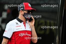 Kimi Raikkonen (FIN) Alfa Romeo Racing. 27.08.2020. Formula 1 World Championship, Rd 7, Belgian Grand Prix, Spa Francorchamps, Belgium, Preparation Day.