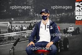 Daniil Kvyat (RUS) AlphaTauri in the FIA Press Conference. 27.08.2020. Formula 1 World Championship, Rd 7, Belgian Grand Prix, Spa Francorchamps, Belgium, Preparation Day.