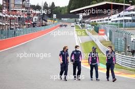 Sergio Perez (MEX) Racing Point F1 Team walks the circuit with the team. 27.08.2020. Formula 1 World Championship, Rd 7, Belgian Grand Prix, Spa Francorchamps, Belgium, Preparation Day.