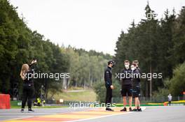 Nicholas Latifi (CDN) Williams Racing walks the circuit with the team. 27.08.2020. Formula 1 World Championship, Rd 7, Belgian Grand Prix, Spa Francorchamps, Belgium, Preparation Day.