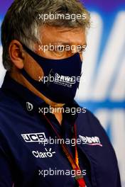 Otmar Szafnauer (USA) Racing Point F1 Team Principal and CEO in the FIA Press Conference. 27.11.2020. Formula 1 World Championship, Rd 15, Bahrain Grand Prix, Sakhir, Bahrain, Practice Day