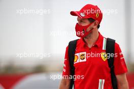 Sebastian Vettel (GER) Ferrari. 27.11.2020. Formula 1 World Championship, Rd 15, Bahrain Grand Prix, Sakhir, Bahrain, Practice Day