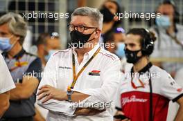 Ross Brawn (GBR) Managing Director, Motor Sports on the grid. 29.11.2020. Formula 1 World Championship, Rd 15, Bahrain Grand Prix, Sakhir, Bahrain, Race Day.