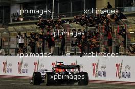 Second placed Max Verstappen (NLD) Red Bull Racing RB16 at the end of the race. 29.11.2020. Formula 1 World Championship, Rd 15, Bahrain Grand Prix, Sakhir, Bahrain, Race Day.