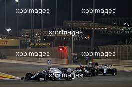 Nicholas Latifi (CDN) Williams Racing FW43 at the start of the race. 29.11.2020. Formula 1 World Championship, Rd 15, Bahrain Grand Prix, Sakhir, Bahrain, Race Day.