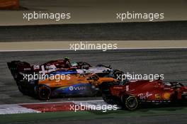 Antonio Giovinazzi (ITA) Alfa Romeo Racing C39, Carlos Sainz Jr (ESP) McLaren MCL35 and Sebastian Vettel (GER) Ferrari SF1000 at the start of the race. 29.11.2020. Formula 1 World Championship, Rd 15, Bahrain Grand Prix, Sakhir, Bahrain, Race Day.