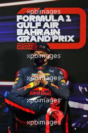 Max Verstappen (NLD) Red Bull Racing in the post qualifying FIA Press Conference. 28.11.2020. Formula 1 World Championship, Rd 15, Bahrain Grand Prix, Sakhir, Bahrain, Qualifying Day.