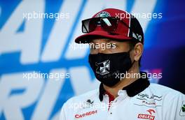 Kimi Raikkonen (FIN) Alfa Romeo Racing in the FIA Press Conference. 26.11.2020. Formula 1 World Championship, Rd 15, Bahrain Grand Prix, Sakhir, Bahrain, Preparation Day.