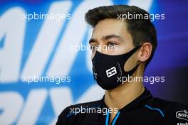 George Russell (GBR) Williams Racing in the FIA Press Conference. 26.11.2020. Formula 1 World Championship, Rd 15, Bahrain Grand Prix, Sakhir, Bahrain, Preparation Day.