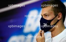 Daniil Kvyat (RUS) AlphaTauri in the FIA Press Conference. 26.11.2020. Formula 1 World Championship, Rd 15, Bahrain Grand Prix, Sakhir, Bahrain, Preparation Day.
