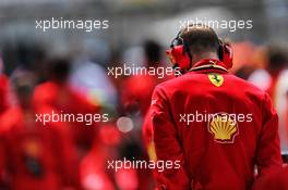 Ferrari on the grid. 16.08.2020. Formula 1 World Championship, Rd 6, Spanish Grand Prix, Barcelona, Spain, Race Day.