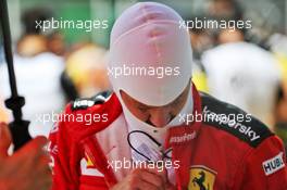 Sebastian Vettel (GER) Ferrari on the grid. 16.08.2020. Formula 1 World Championship, Rd 6, Spanish Grand Prix, Barcelona, Spain, Race Day.